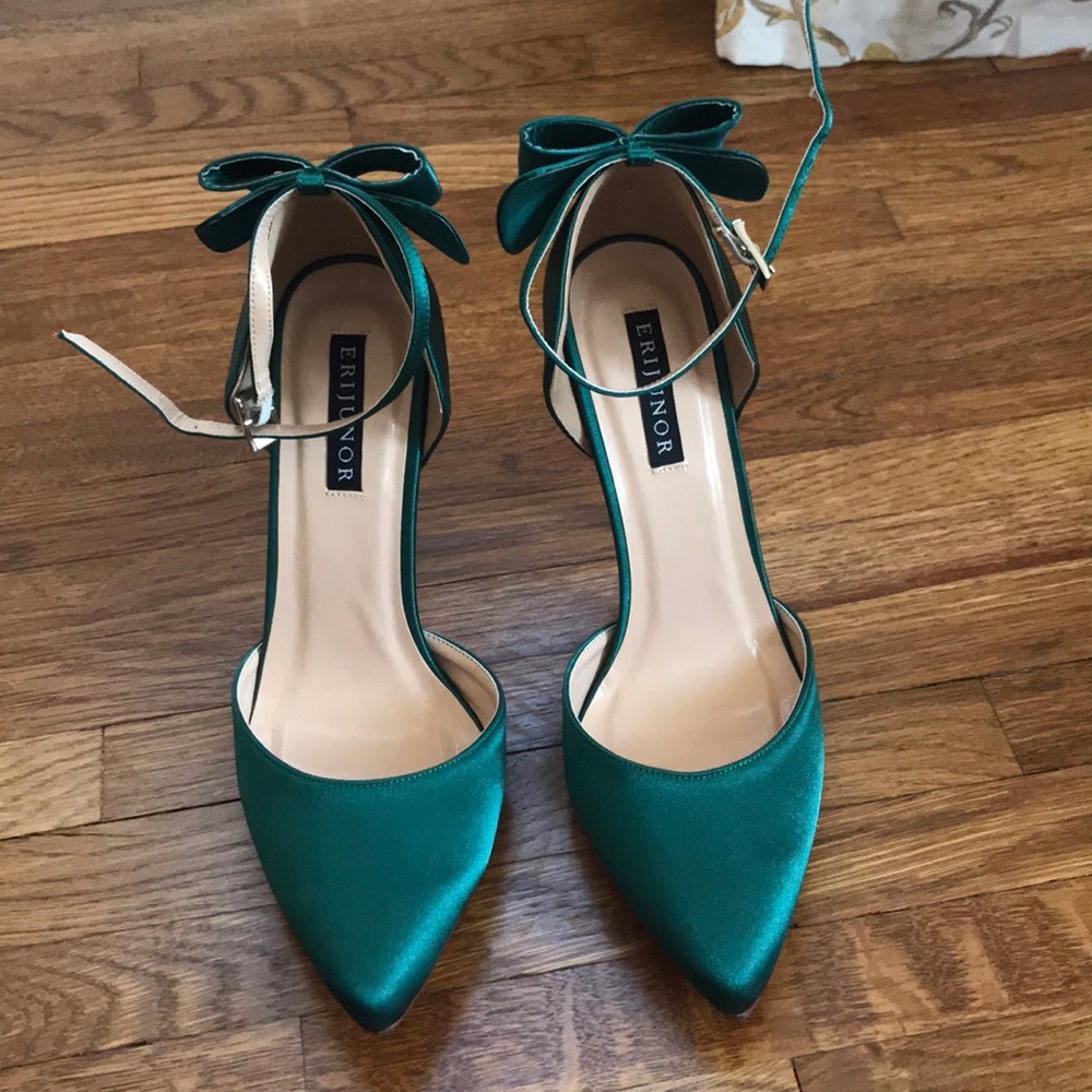 Satin heels